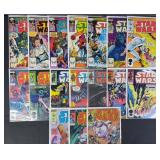 17pc Star Wars #63-105 Marvel Comic Books
