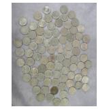 85pc 1971 Chile 5 Escados Coins Lot