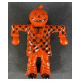 Vintage Rosko Halloween Scarecrow Candy Container