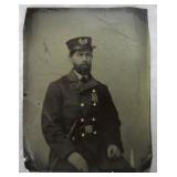 19th c. Police Officer Tintype Photograph