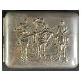 Soviet Era Russian Brass Cigarette Case