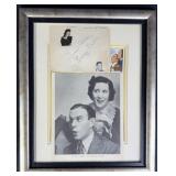 George Burns & Gracie Allen Display w/ Signed