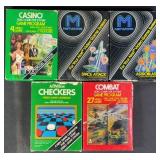 5pc Atari 2600 Video Games CIB
