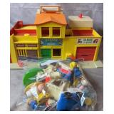 Vintage Fisher Price Play Family Village Play Set