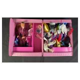 Barbie Dolls & Clothing w/ Case