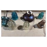 7pc Vtg Telegraph Pole Insulators