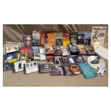 40+pc Vtg Media Lot+ w/Sealed VHS