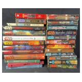 25pc Star Wars & Star Trek Books w/ Hard Covers