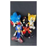 5pc Sonic The Hedgehog Plush