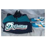 Miami Dolphins Hodded Sweatshirt & Sneakers