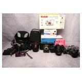 10pc Film & Digital Camera Lot