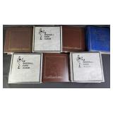 7pc Binders Of 1980s-2000s Baseball Cards w/ HOF