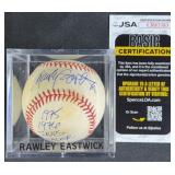 Rawley Eastwick "1975-76 Saves Leader" Signed Ball