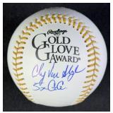 Andy Van Slyke "5x G.G." Signed Baseball