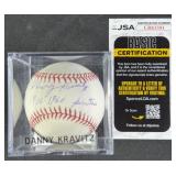 Danny Kravitz "1956-1960 Pirates" Signed Baseball