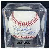Tom Sisk "1962-68 Pirates" Signed Baseball