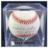 Walt Dropo "1950 R.O.Y." Signed Baseball