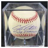 Chris Hollers "8/14/98 2 Grand Slams" Signed Ball