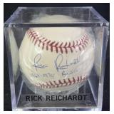Rick Reichardt "1964-1970 Angels" Signed Baseball