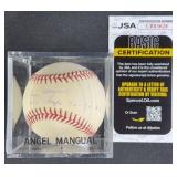 Angel Mangual "W.S. Champs 72-73-74" Signed Ball