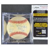 Cesar Cedeno "2087 Hits 550 SB" Signed Baseball