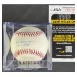 Don Kessinger "1931 Hits" Signed Baseball