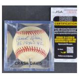 Crash Davis "Aï¿½s 1940-42" Signed Baseball w/ JSA