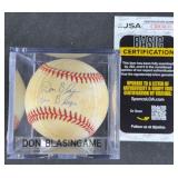 Don Blasingame "The Blazer" Signed Baseball