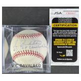Vic Davalillo "63-68 Cleveland Indians" Signed