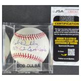 Bob Dulba "1959-62 Cardinals" Signed Baseball