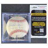 Bill Virdon "1955 N.L. R.O.Y." Signed Baseball