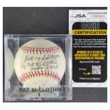 Pat McGlothin "Best Of Luck To You By Pat" Signed