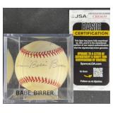 Werner "Babe" Birrer Signed Baseball w/ JSA COA