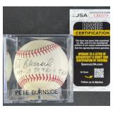 Pete Burnside "1959-60 Detroit Tigers" Signed Ball