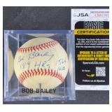 Bob Bailey "189 HRs 1564 Hits" Signed Baseball