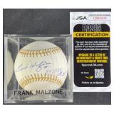 Frank Malzone #11 "57ï¿½ 58ï¿½ 59ï¿½ G.G." Signed Ball