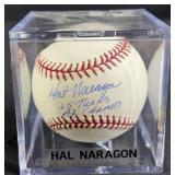 Hal Naragon "65ï¿½ Twins A.L. Champs" Signed Ball
