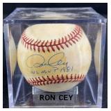 Ron Cey "WS MVP 1981" Signed Baseball