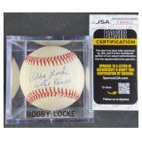 Bobby Locke "62-64 Phillies" Signed Baseball