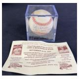 Bob Horner "4 HRï¿½s 1 Game 7/6/86" Signed Baseball