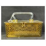 1950s Lucite & Glass Purse