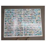 1983 Topps Baseball Error Back Master Sheet