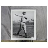 Framed Joe DiMaggio B&W Photo Print