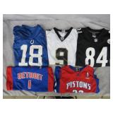 Youth Size Basketball & Football Jerseys