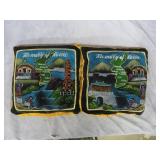 Two Korean War Era Souvenir Pillows