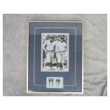 Babe Ruth/Lou Gehrig Photo & Stamps Display