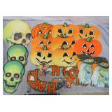 Vintage Cardboard Halloween Decorations