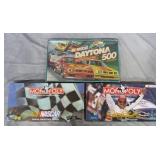 3pc NASCAR Board Games Lot