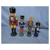 4pc German Wood Nutcrackers Lot