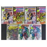 7pc Tom Smith Signed Marvel Comic Books
